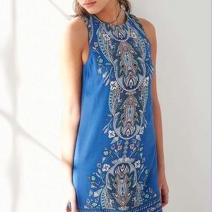 Blue Ecoté Open-Back Dress from UO